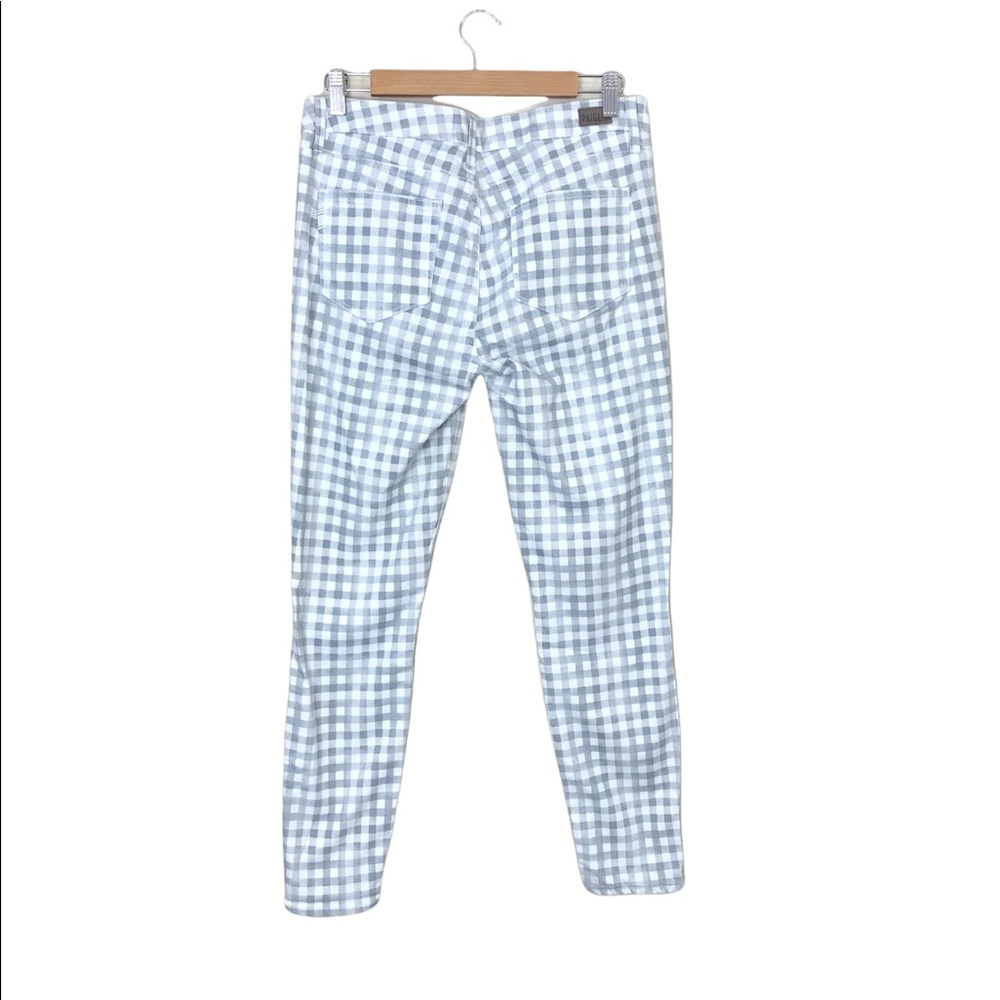 Paige Gray Gingham Verdugo Ankle Skinny Jean Size 31 - Picture 5 of 9